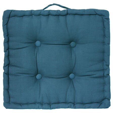 Cuscini anatra macinata 40x40x8, blu
