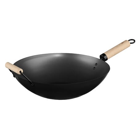 manico in legno wok 35 cm, nero