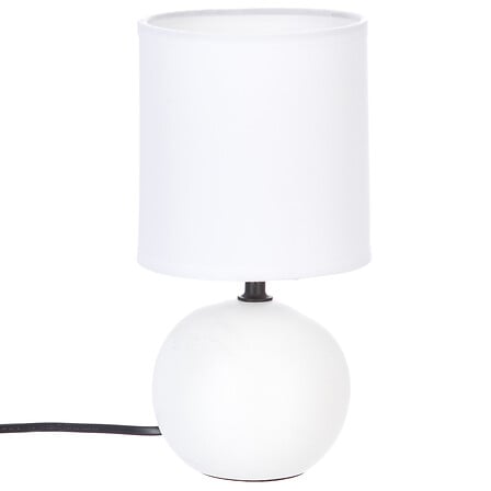 lampada a sfera timeo bianca opaca h25, bianca