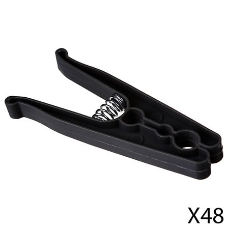 CLOTHESPINS x48 gm, 2- volte assortito , multicolo