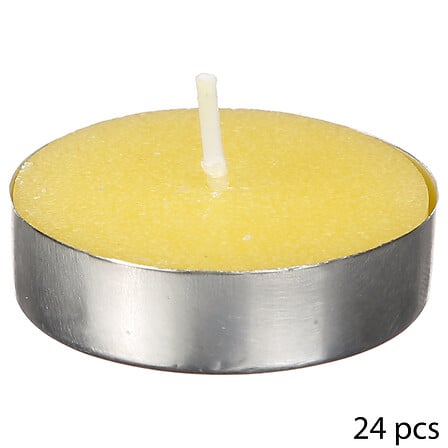 tea light alla citronella x24 box, giallo