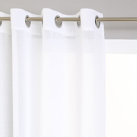 fibbia in etamine bianca 140x240, bianca