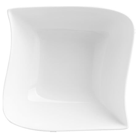 Tazza quadrata onda 14cm, bianca