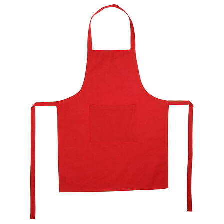 grembiule 1 p ctn rosso 60x80, rosso
