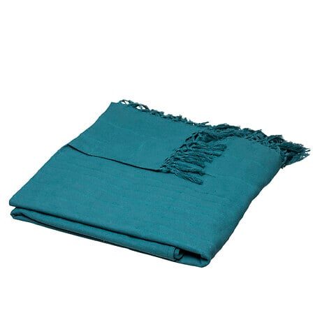 plaid letto 230x250, blu anatra