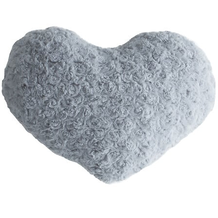 Cuscini cuore grigio fibbia 28x36, grigio
