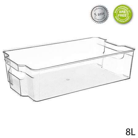 frigorifero frigo 8t vassoio 37x22cm, trasparente