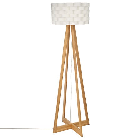 lampada da terra multi moki bianca h150, bianca