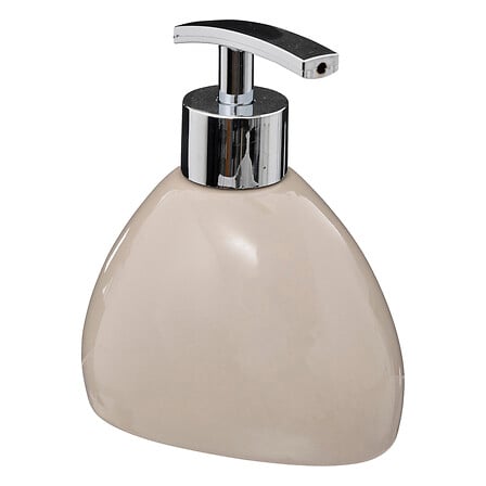 distributore di sapone in lino di seta, lino beige