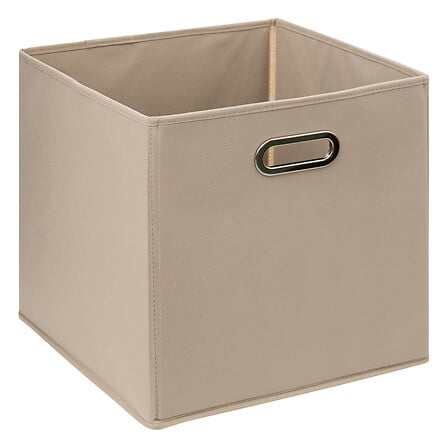 scatola portaoggetti 31x31 lino, lino beige