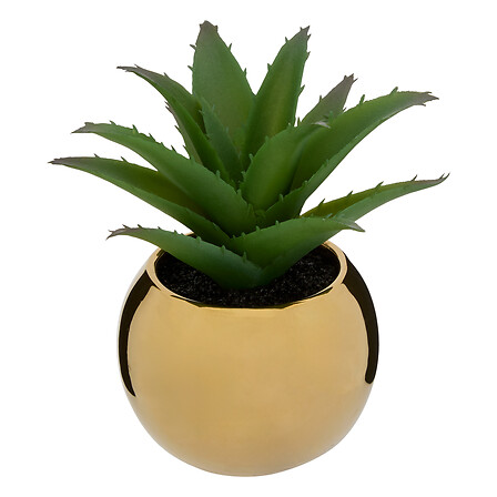 vaso vegetale verde in ceramica h.13, 2- volte ass