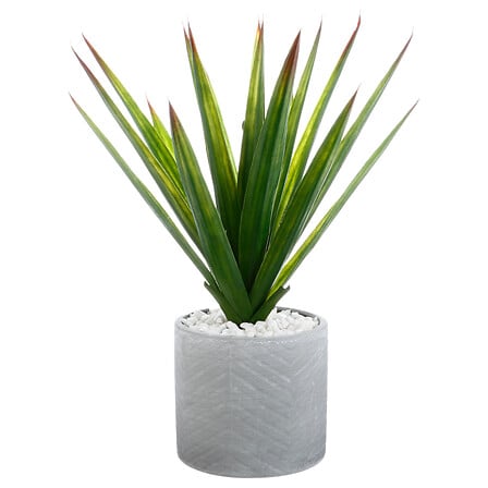vaso in ceramica agave kimi grigio h48, verde