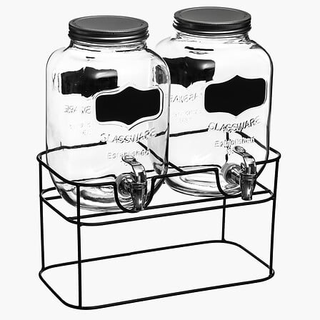 distributore di bevande 4l x2, trasparente