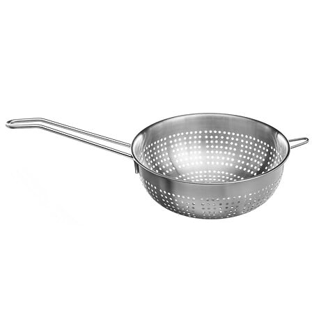 Filtro in acciaio inox 18cm con manico, argento
