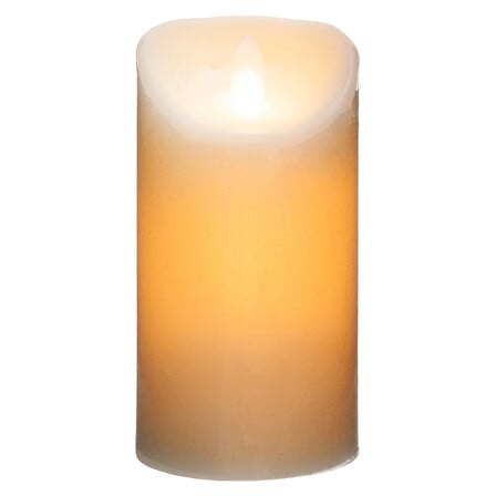 candela LED rotonda bianca c h20, bianco