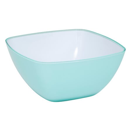 insalatiera 19 cm quadrata menta, azzurro