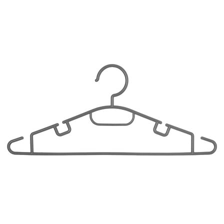 plast appendiabiti x10 grigio, grigio