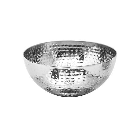 Insalatiera in acciaio inox martellato 19 cm