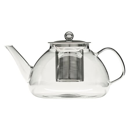 Teiera in vetro da 1,3 l, trasparente