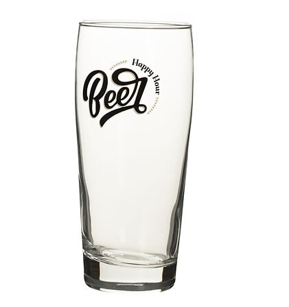 bicchiere da birra 37cl, trasparente