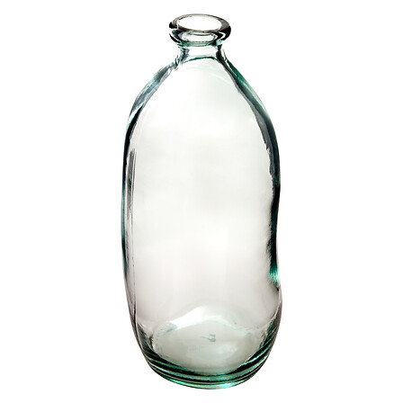 vaso bottiglia in vetro riciclato uly tr h73, tras