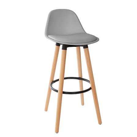 Sedia da bar Maxon GR HA71 in polipropilene, grigi