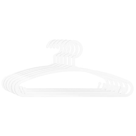 gancio di plastica x 6 bianco, bianco