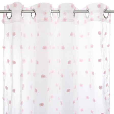 tenda multi-pompom rosa e rosa