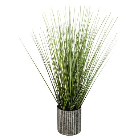 vaso in erba uso metallo h45, grigio