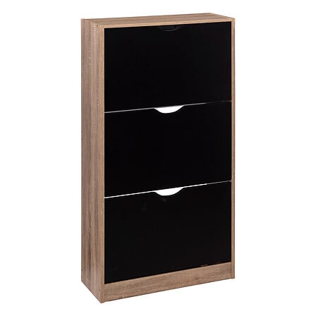 Scarpiera Bico Drawy a 3 cassetti, nera