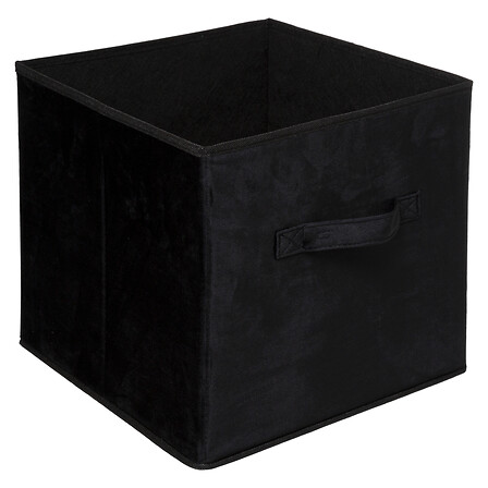 contenitore 31x31 velluto nero, nero