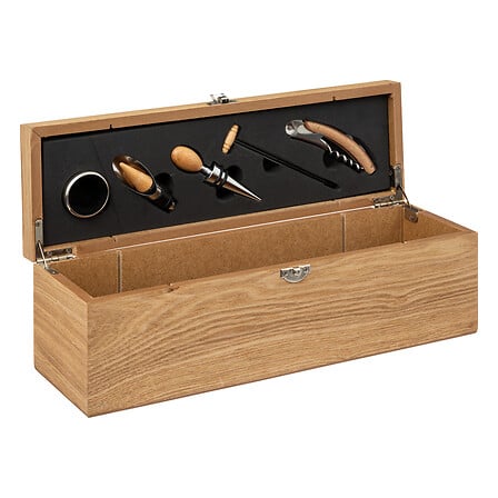 scatola sommelier vinaccia 5p, marrone