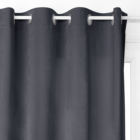 tenda oscurante in velluto gf 140x260, grigio scur