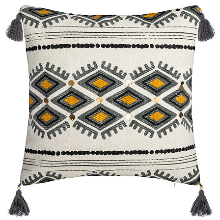 copertina di Cuscini nappa azteq 40x40, multicolor