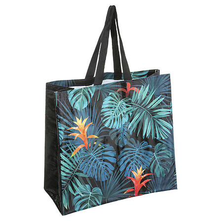 shopping bag foglia, multicolore