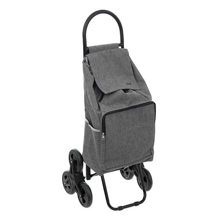 carrello a 6 ruote in metallo grigio nomade, grigi