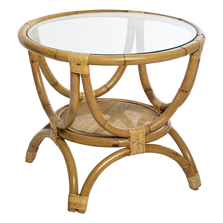 tavolino in rattan farah, beige