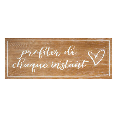 decorazione da parete in legno 80x30, marrone
