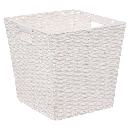 cestino portaoggetti 31x31 bianco costa, bianco