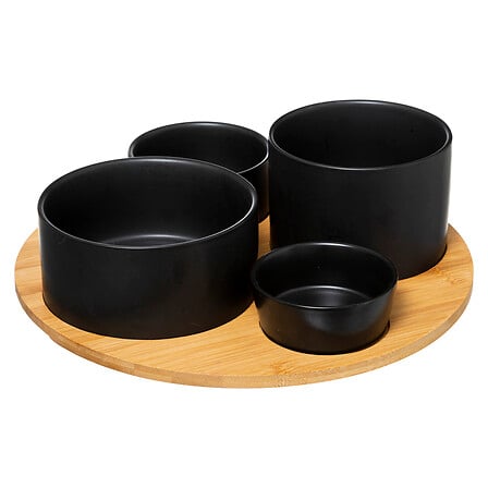 set aperitivo moderno 5p in legno