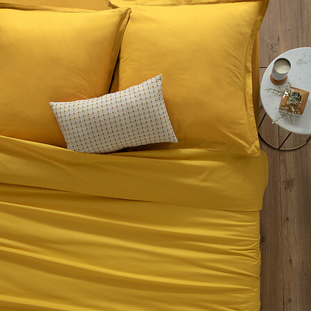 Copripiumino 1 pezzo oc 140x200, giallo ocra