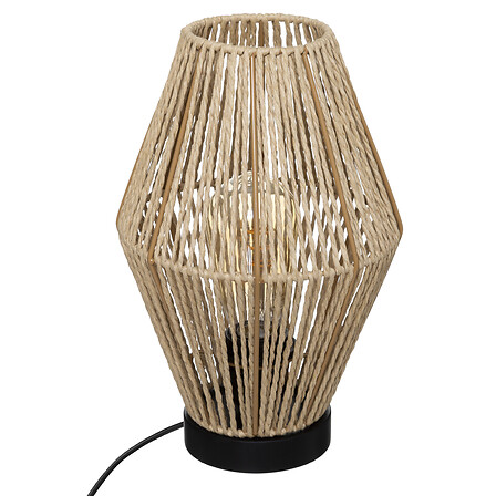 lampada in corda aissa natural h32, beige medio