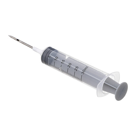 siringa per pasticceria 30ml, grigia