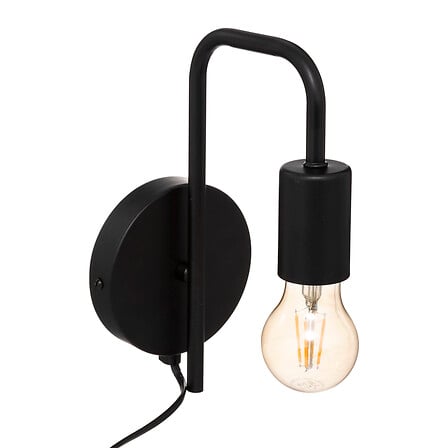 lampada da parete in metallo Keli nr d12, nera