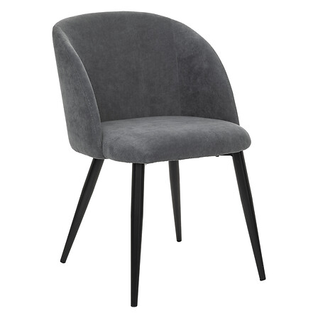 sedia a coste celeste gr / nr, grigio ciottolo