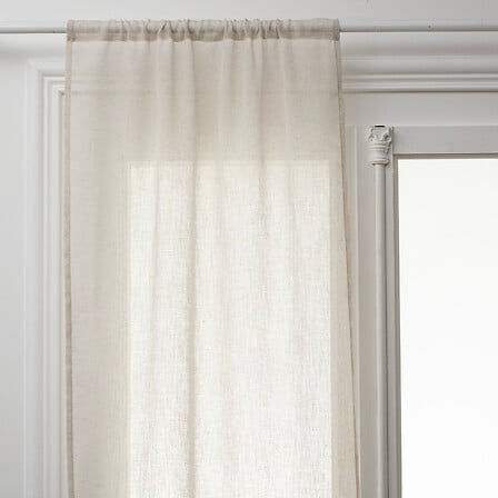 tenda trasparente fred lino 2x60x160, bianco