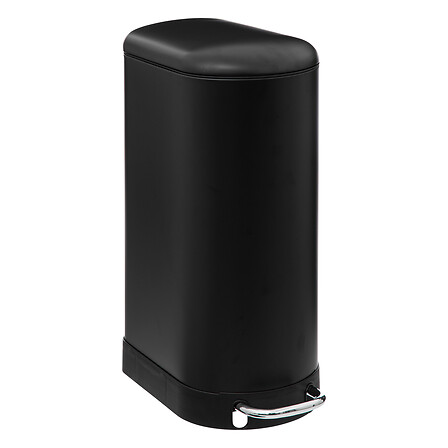 pattumiera sottile in metallo 30l Ariane nero, bei