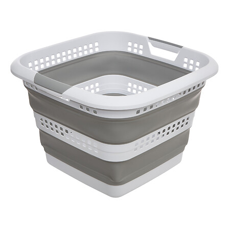 bidone a scomparsa 40l bla/gr, grigio