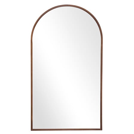 specchio in legno maria 78x140, marrone caramello