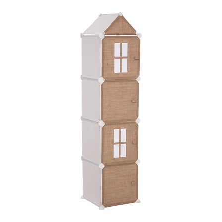 Colonna portaoggetti in juta, beige medio
